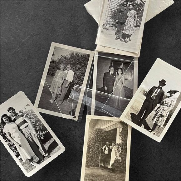 Love and Marriage Vintage Antique Couple Portrait Snapshot Photograph Lot - Picture 13 of 14